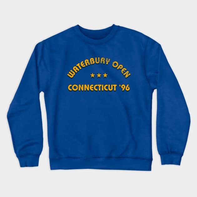 Waterbury Open Distressed Retro Design | Happy Gilmore Inspired by 90s-Mall Waterbury Open Distressed Retro Design | Happy Gilmore Inspired Crewneck Sweatshirt by The90sMall